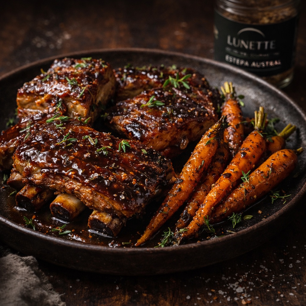 Costillas glaseadas